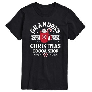 Men's - Instant Message - Grandpas Christmas Cocoa Shop Short Sleeve Graphic T-Shirt - 1 of 4