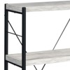 SEVOBAL Utility Storage Shelves Industrial 3 Shelf Bookcase with Faux Concrete Shelves for Living Room, Black Gray, 24.5"*11.5"*43.5" - 2 of 4