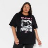 Women's Frankenstein Bride Oversized Short Sleeve Graphic T-Shirt - Black - 2 of 3