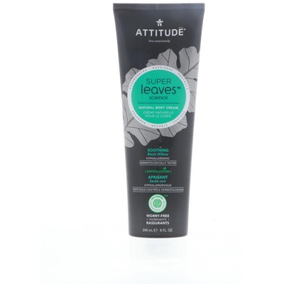Attitude Super Leaves Soothing Body Cream, Black Willow, 8 oz