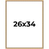 PosterPalooza | Classic Modern Gold Picture Frame - UV Acrylic, Foam Board Backing, Hanging Hardware - 2 of 4
