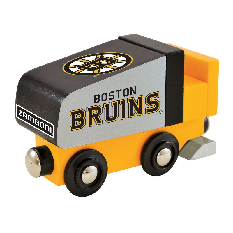 MasterPieces Officially Licensed NHL Boston Bruins Wooden Toy Train Engine For Kids, 2 of 6
