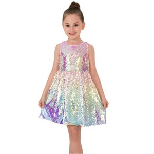 2Bunnies Girls' Ombre Sequin Sleeveless Dress - 1 of 4