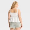 Women's Lace Trim Babydoll Flyaway Tank Top - Wild Fable™ - 2 of 3