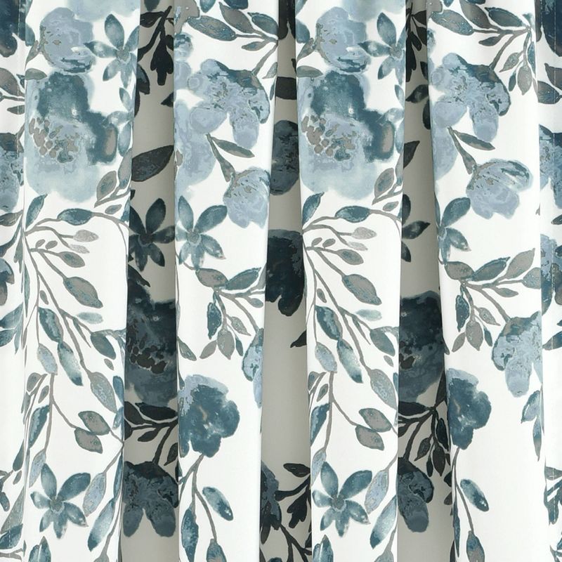 2pk 52&#34;x84&#34; Light Filtering Tanisha Curtain Panels Blue/Gray - Lush D&#233;cor, 4 of 10