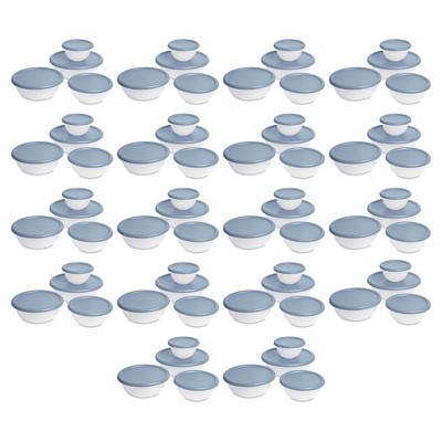 Sterilite 49 Oz Mixing Bowl Set Of 2 | Light Blue/Gray | BPA-Free, Dishwasher & Microwave Safe