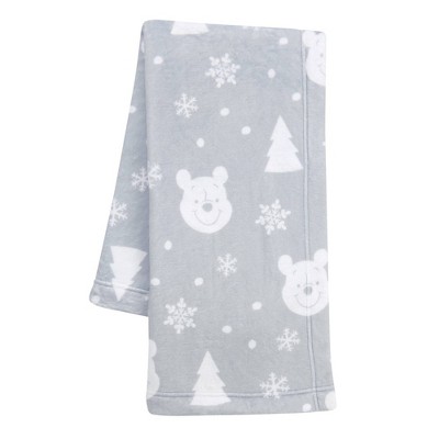 Lambs & Ivy Disney Baby Winnie the Pooh Holiday/Christmas Snowflake Fleece Blanket
