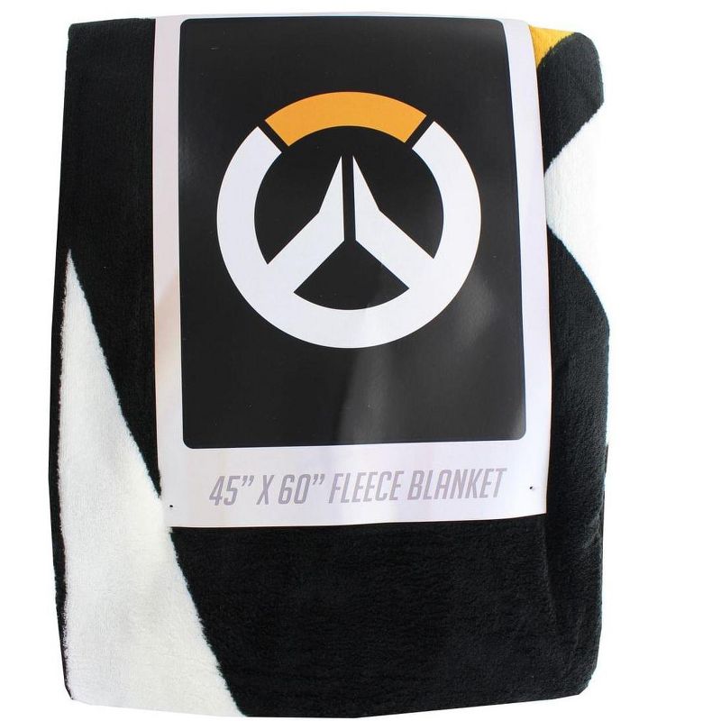 Surreal Entertainment Overwatch Logo Lightweight Fleece Throw Blanket | 45 x 60 Inches, 2 of 3