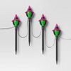 4ct Animated LED Witch Halloween Novelty Silhouette Stake Lights White - Hyde and EEK! Boutique™ - 3 of 3