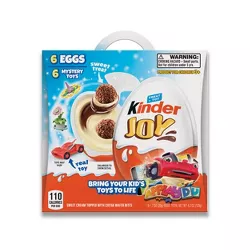 Kinder Joy Sweet Cream Topped with Cocoa Wafer Bites Chocolate Treat + Toy - 6ct