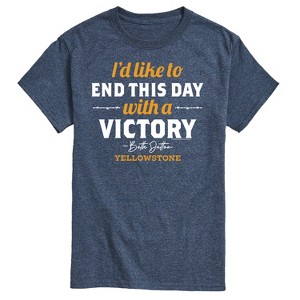 Men's - Yellowstone - I'd Like To End This Day With A Victory Short Sleeve Graphic T-Shirt - 1 of 4