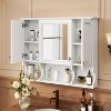 NicBex Wall Mounted Bathroom Storage Cabinet with Mirror,Bathroom Wall Cabinet with Open Shelves,Bathroom Medicine Cabinet for Bathroom - 2 of 4