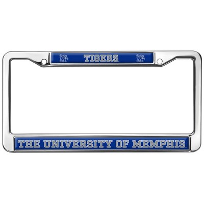 University of Memphis Tigers Logo Full Size Standard License Plate Metal Frame