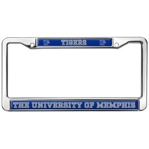 University of Memphis Tigers Logo Full Size Standard License Plate Metal Frame - 1 of 4