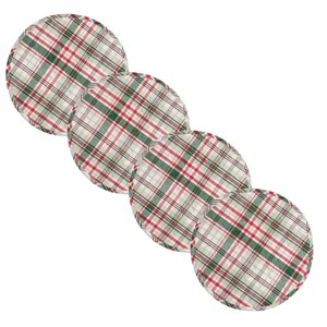 Split P Berry Frost Quilted Placemat 15" Dia Set Of 4 - 1 of 4