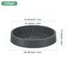 Unique Bargains Plastic Indoor/Outdoor Durable Plant Saucer Water Catcher Tray 3 Pcs - 2 of 4