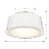 Crystorama Lighting Fulton 2 - Light Flush Mount in  Polished Nickel - 2 of 2