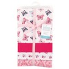 Hudson Baby Infant Girl Cotton Flannel Burp Cloths and Receiving Blankets, 8-Piece, Butterflies, One Size - 2 of 2