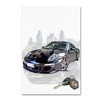 Trademark Fine Art -The Macneil Studio 'Black Porsche' Canvas Art - 2 of 3