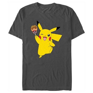 Men's Pokemon Halloween Pikachu Caramel Apple T-Shirt - 1 of 4