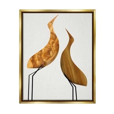 Stupell Industries Modern Rustic Tree Patterned Birds Minimal Abstract