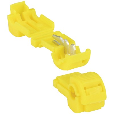 Install Bay® T-Tap Insulation Displacement Connectors, 100 Count (12–10 Gauge) in Yellow