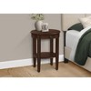 Monarch Specialties Accent Table 2 Tier End Side Table Square Nightstand Bedroom Lamp Brown Veneer Traditional - 3 of 4