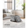 SONGMICS Storage Ottoman, Small Ottoman Foot Rest with Legs, 15 x 15 x 15.7 Inches Foot Stool, Ottoman with Storage, Load up to 660 lb, - 3 of 4