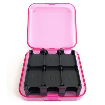 Unique Bargains Nintendo Switch Game Card Plastic Storage Protector Case Accessories 24 Pink