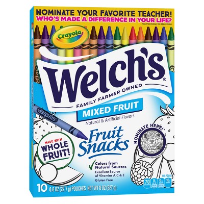 WELCH'S  Fruit Snacks Mixed Fruit - 8oz/10ct