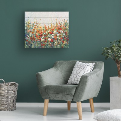 Garden in Bloom I Colorful Floral Canvas Art