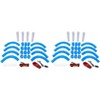 5 Star Super Deals 2 - Zoom Speed Car Race Track Tubes - Glow In The Dark Light Up LED Changeable Race Pipes -  56pc Set - 4 of 4