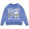 NFL Los Angeles Rams Women's Long Sleeve Fashion Fleece Sweatshirt - 2 of 3