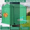 EAGLE PEAK 6x6 FT Portable Walk-in Greenhouse, Pop up Outdoor Green House with Power Access Openings - 4 of 4