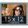 PosterPalooza | Textured Blue Picture Frame - UV Acrylic, Backing Board, Hanging Hardware Included - 2 of 4
