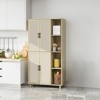 70" Kitchen Pantry Cabinet, Freestanding Storage Cabinet with 4 Doors, Kitchen Buffet Cupboard, Storage Cabinet for Kitchen Dining Living Room - 2 of 4