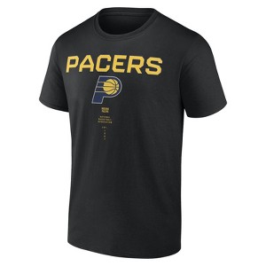 NBA Indiana Pacers Men's Black Bi-Blend T-Shirt - 1 of 3