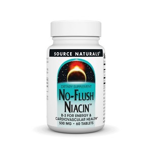 No-Flush Niacin 500mg by Source Naturals, Inc.  -  60 Tablet - 1 of 3
