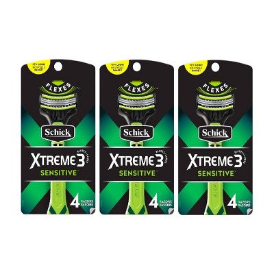 Schick Xtreme 3 Sensitive Disposable Razors for Men - 12ct