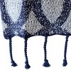 Hand Woven Throw Blanket Blue Cotton - Foreside Home & Garden - image 3 of 4