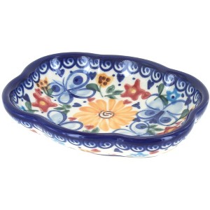 Blue Rose Polish Pottery 85 Vena Soap Dish - 1 of 1