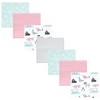 Hudson Baby Infant Girl Cotton Flannel Receiving Blankets Bundle Set, Girl Arctic Animals, One Size - 2 of 2