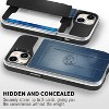 Vena vCommute For Apple iPhone 15 Case Wallet, Case with Stand Leather Card Holder [Military Grade Drop Protection], Black - 4 of 4