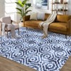 Area Rug – Soft Low-Pile Non-Slip Carpet | Distressed Contemporary Throw Rug: Stain Resistant for Living Room, Bedroom, Office & Dining Room - 4 of 4