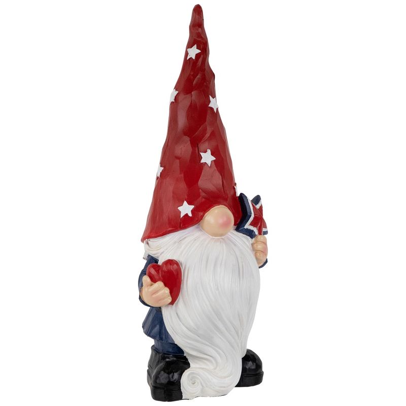 Northlight Gnome Holding Star Patriotic Outdoor Garden Statue - 16.5", 4 of 7