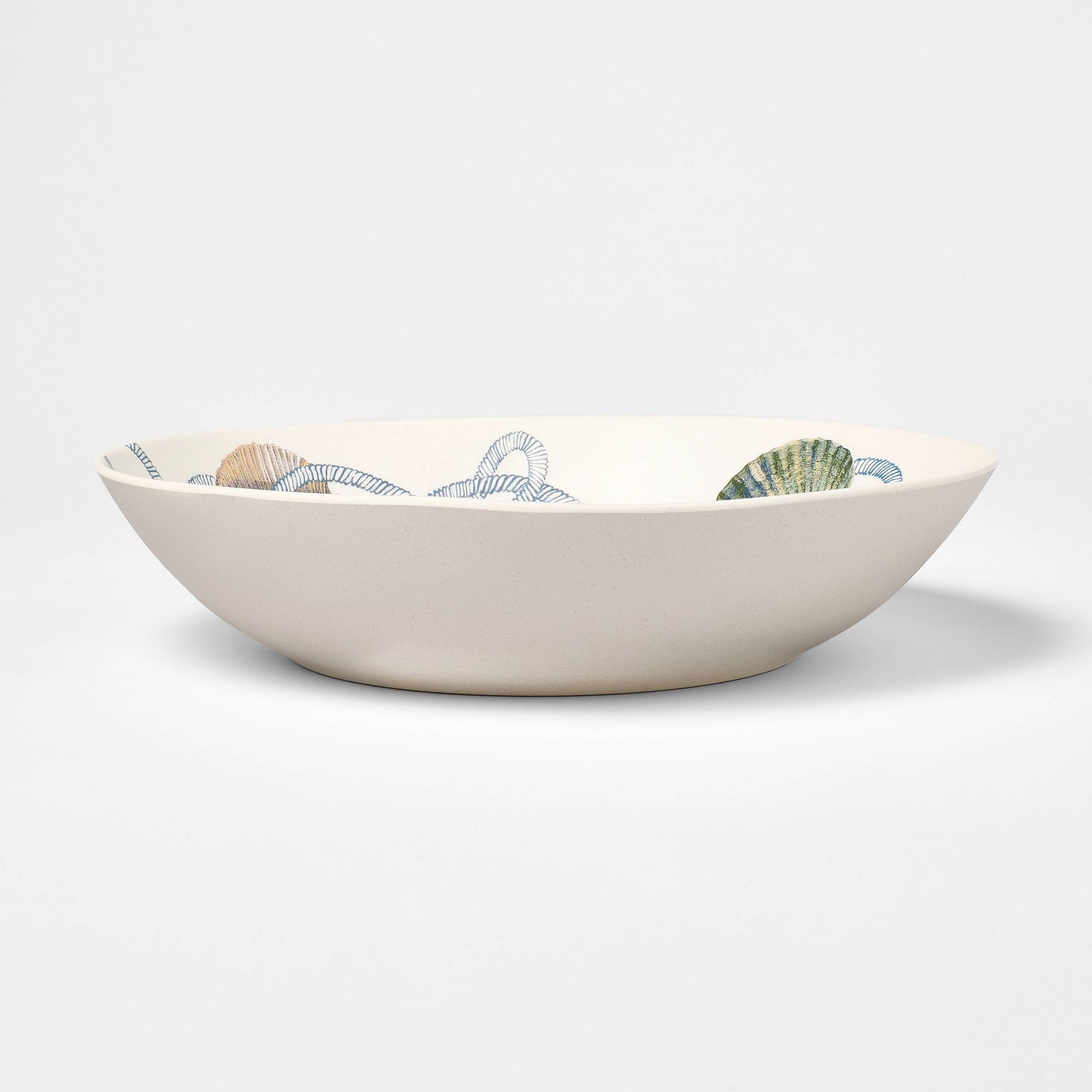 Melamine Rope Edge and Shell Serve Bowl - Threshold™ designed with Studio McGee