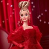 Barbie Signature 11.5" Collectible Doll for Mattel 80th Anniversary, Glittery Red Tulle Gown with Blonde Hair/Blue Eyes - 3 of 4