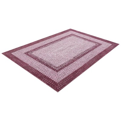 Washable Area Rugs for Living Room Soft Bedroom Rug Non Slip Modern Braided Print Rug Farmhouse Throw Rugs Low Pile Stain Resistant Carpet