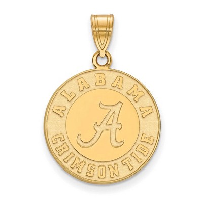 Black Bow Jewelry 14k Yellow Gold Alabama Crimson Tide NCAA Large Pendant
