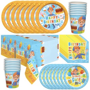 Treasures Gifted Blippi Party Tableware Deluxe Set for 24 Guests - 1 of 1